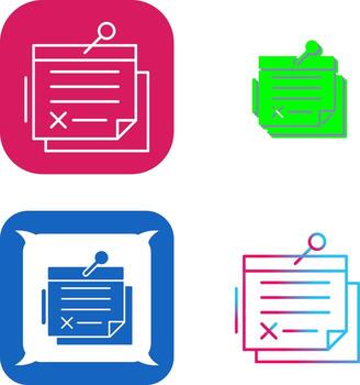 diseño de icono de nota vector