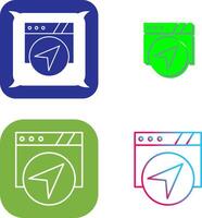 Navigation Icon Design vector