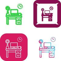 Work Table Icon Design vector