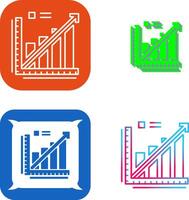 Line Graph Icon Design vector