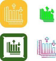 Bar Graph Icon Design vector