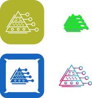 Pyramid Graph Icon Design vector