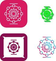 Automated Process Icon Design vector