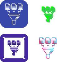 Data Collection Icon Design vector