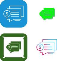 Dialog Icon Design vector
