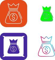 Money Bag Icon Design vector