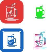 Iced Tea Icon Design vector