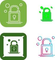 Open Lock Icon Design vector