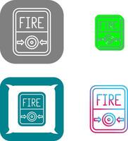 Fire Button Icon Design vector