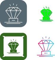 diseño de icono de diamante vector