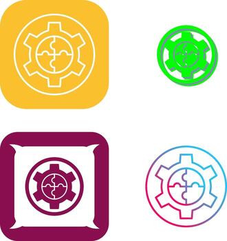 Solution Icon Design vector