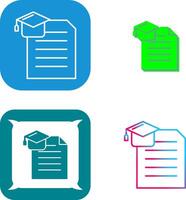 Degree Icon Design vector