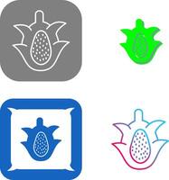 Dragon Fruit Icon Design vector