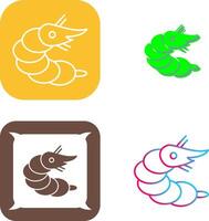 Shrimp Icon Design vector