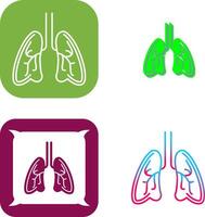 Lungs Icon Design vector