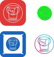 Paint Bucket Icon Design vector