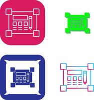 Blueprint Icon Design vector