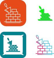 Brickwall Icon Design vector