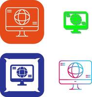 Monitor Icon Design vector