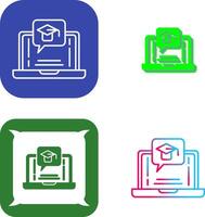 E Learning Icon Design vector