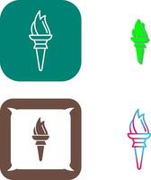 Torch Icon Design vector