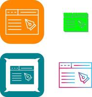 Web Page Icon Design vector