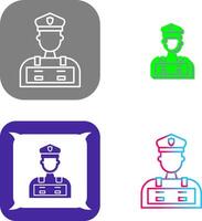 Police Man Icon Design vector