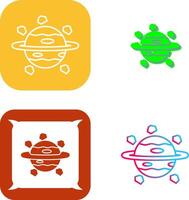 Saturn Icon Design vector