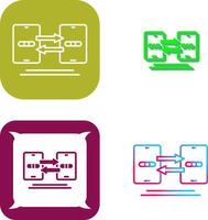 Data Synchronization Icon Design vector