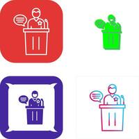 Debate Icon Design vector