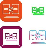 Data Transfer Icon Design vector