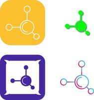Molecule Icon Design vector