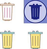 diseño de icono de basura vector