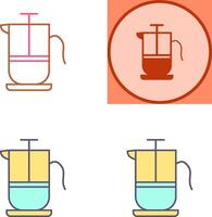 French Press Icon Design vector