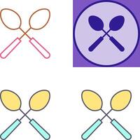 Spoons Icon Design vector