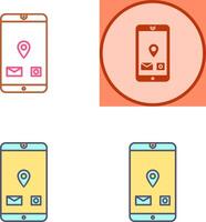 Unique Mobile Applications Icon Design vector