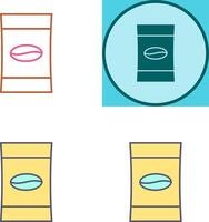 Coffee Packets Icon Design vector