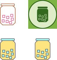 Sugar Bottle Icon Design vector