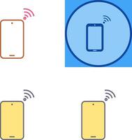Unique Connected Device Icon Design vector