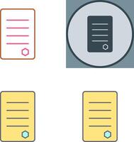 Unique Reports Icon Design vector