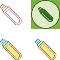 Unique USB Drive Icon Design vector