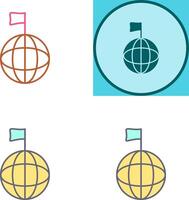 Unique Global Signals Icon Design vector