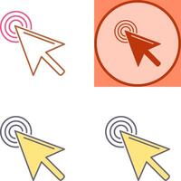 Unique Click Icon Design vector