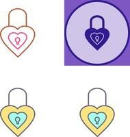 Unique Lock Icon Design vector