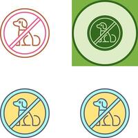 No Pets Icon Design vector