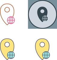 Global Locations Icon Design vector