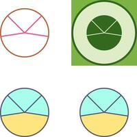 Pie Chart Analysis Icon Design vector