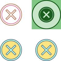 Do Not Cross Icon Design vector