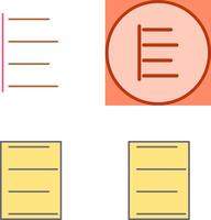 Unique Left Align Icon Design vector