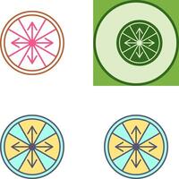 Roulette with Arrow Icon Design vector